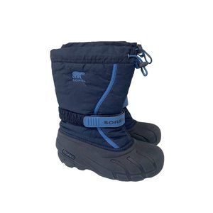 Sorel Flurry Blue Winter Snow Boots Shoes NY1885-464 Youth Kids size 3